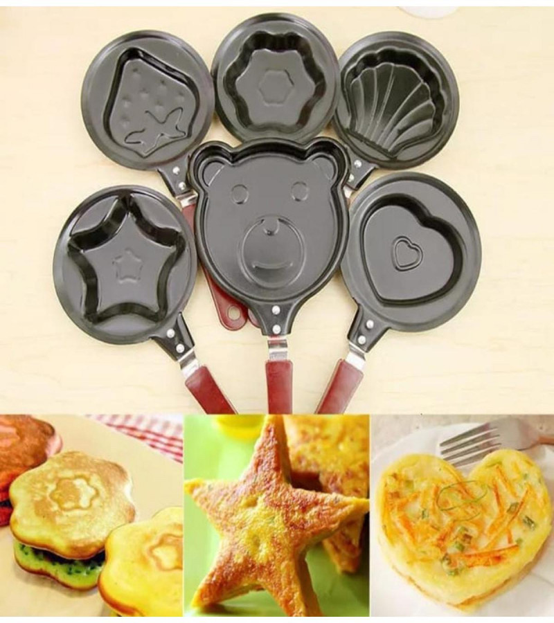 14 cm big size  Egg frypan different Shape mini Frying Pan mini Non Stick Egg Fry Pan Mould