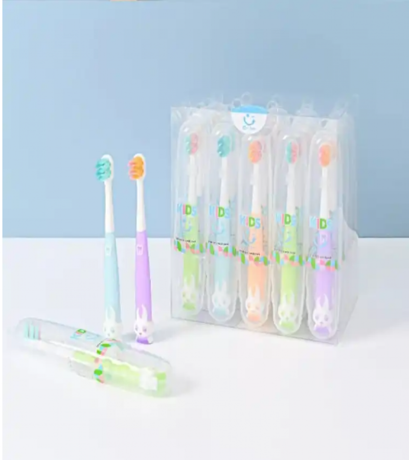 High Quality kid Cartoon Flower Shape Soft Bristle Tooth Brush Children Tooth BrushVV