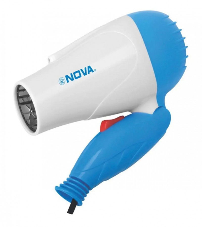 Nova 1290 Professional Foldable Hair Dryer 1000W (Multicolor)