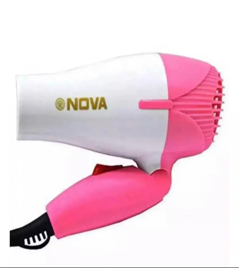 Nova 1290 Professional Foldable Hair Dryer 1000W (Multicolor)
