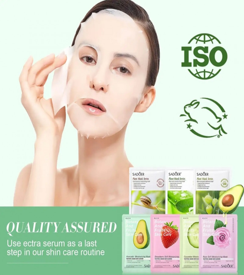 Pack of 15 Moisturizing Facial Face Sheet Mask & Hydrating, Radiance Boost, , Moisturizing, Skin Care Sheet Mask