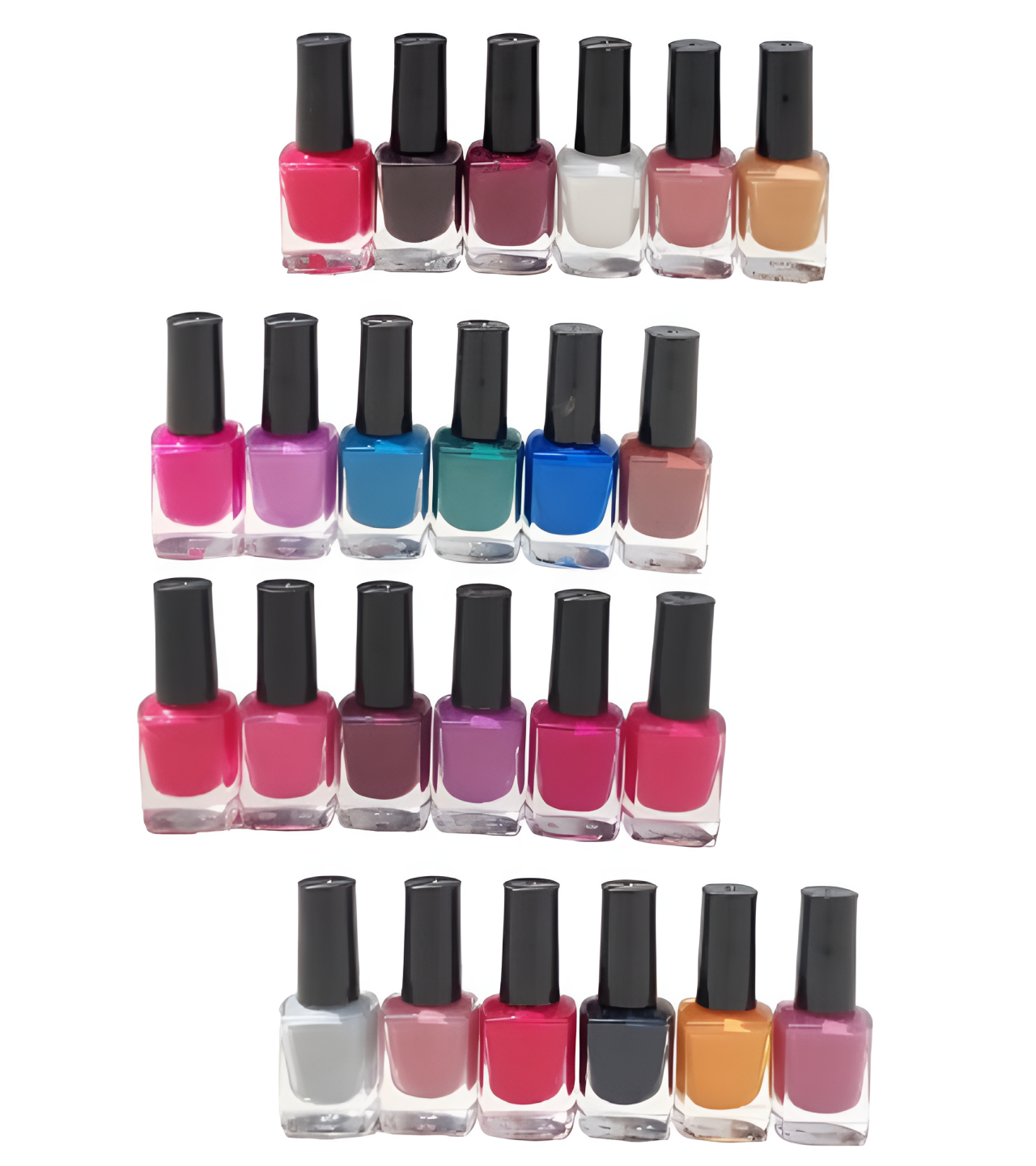Pack of 6 peel off Nailpaints, branded quality, multicolor, 6 in1 girls nailpaint, easy to apply and remove, best gift for her