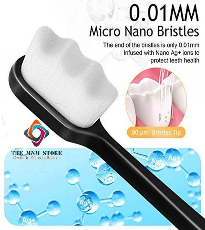 Soft Micro-Nano Manual Toothbrush Extra Soft Bristles Toothbrush with 12000 Bristles for Fragile Gums Adult Kid Children